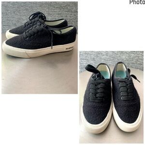 Seavees J Crew Legend wool sneakers black casual Lace Up shoes boho Women’s 7